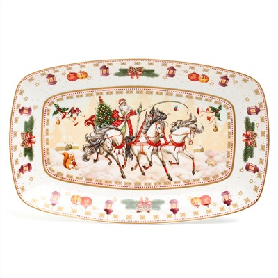 БЛЮДО LEFARD "ТРОЙКА" ПРЯМОУГ. 25*16*3 СМ БЕЛОЕ (КОР=12ШТ.)