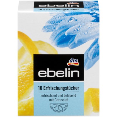 ebelin Гигиенические салфетки увлажняющие, 10 шт