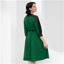 Платье, Парижский десерт (изумруд, с ремешком)