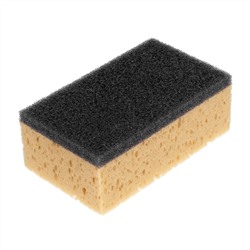 Губка крупнопористая комбинированная для удаления эпоксидной затирки 160х95х60 мм, Сибртех