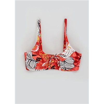 Soon Floral Palm Underwire Bikini Top