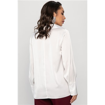 Блуза Шелковая сказка (белая) Б14380-33М