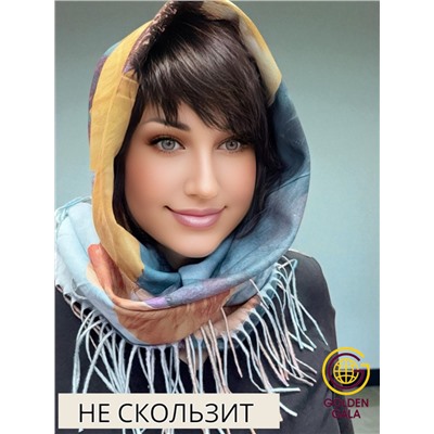 Платок теплый кашемировый с 3D принтом Арт 2591П/09