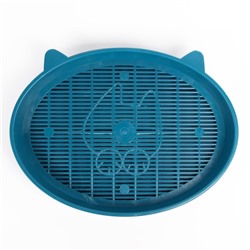 Туалет с сеткой «Киса», 37×27×4 см, синий