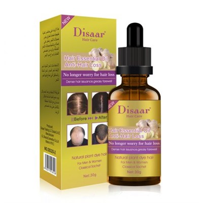Имбирное масло Disaar против выпадения волос Hair Essential Oil anti-hair Loss 30 гр
