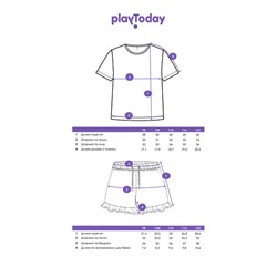 Комплект для девочки: футболка, шорты