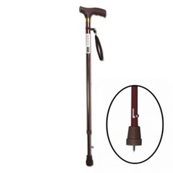 Е 0612у Трость опорная алюминиевая Ergoforce регулируемой длины с УПС (высота 83-93 см) черный