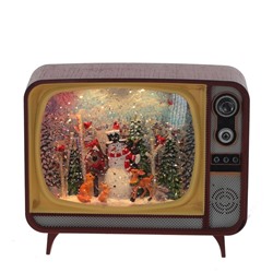 GAEM Изделие декоративное "Телевизор" (подсвет,вьюга,музыка, LR14х3 н/п +USB 100 см), L2, L21 W12 H17 см