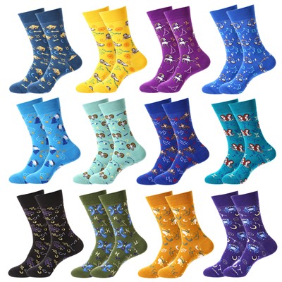 Haichin Tide, demi-season trend knee socks, mid-length, European style