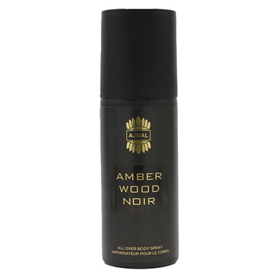 Дезодорант Ajmal Amber Wood Noir Unisex deo 150 ml в коробке