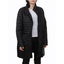 K-532 BLACK Куртка демисезонная стеганая женская (70 гр. холлофайбер)