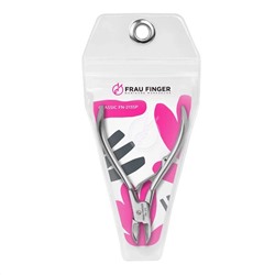 Frau Finger Кусачки педикюрные для ногтей / Classic FN-215SP, глянцевые, ручная заточка, 10,5 см