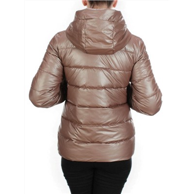 8063 BROWN Куртка демисезонная женская (130 гр. синтепон)