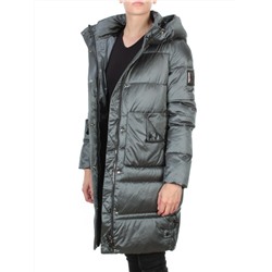 9106 AQUAMARINE Пальто зимнее женское  FLOWEROVE (200 гр. холлофайбера)