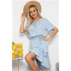 Платье Алания НЬЮ (голубое) П13625-10М