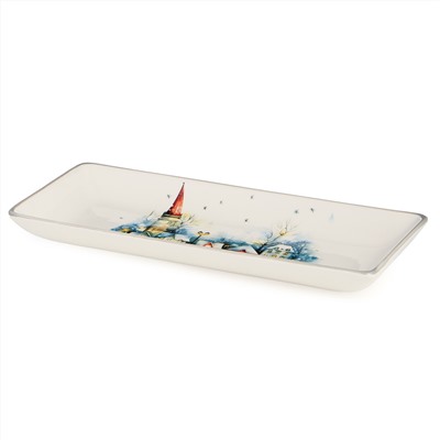 БЛЮДО СЕРВИРОВОЧНОЕ AGNESS "С НОВЫМ ГОДОМ!" 28*12*3 СМ