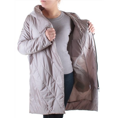 203 DK. BEIGE Пальто зимнее облегченное женское YIGAYI