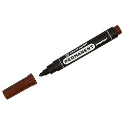 Маркер перманентный Centropen "8566" коричневый, пулевидный, 2,5мм