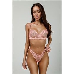 1410 ПЕРСИКОВЫЙ КОМПЛЕКТ БЕЛЬЯ1549009917