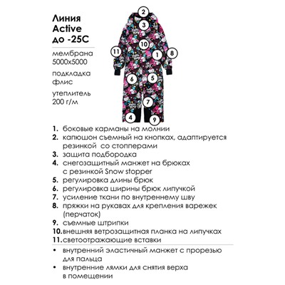 Комбинезон зимний для девочки