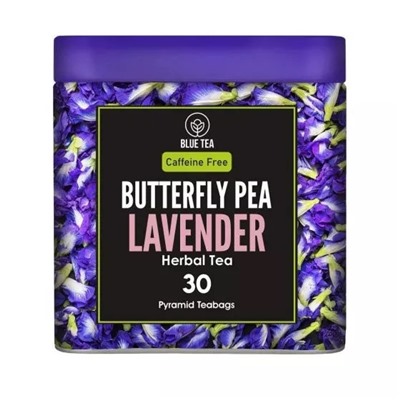 Чай из Клитории и Лаванды (30 пак, 1,65 г), Butterfly Pea Lavender Herbal Tea, произв. Blue Tea