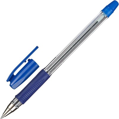 Ручка шариковая Pilot BPS-GP-EF (L), резиновый упор, 0.5 мм, масляная основа, стержень синий