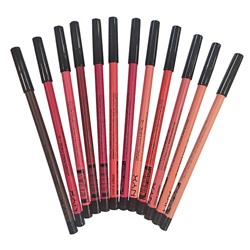 Карандаш для губ  NYX Waterproof Lip Pencil Caryon A Levres (цветные, 12 шт.)