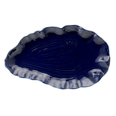 Блюдо сервировочное Clams синего цвета из коллекции Sea treasures
