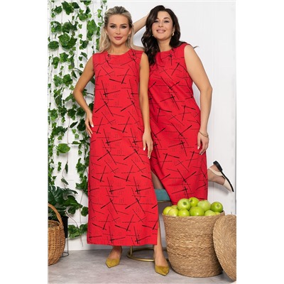 Платье Дария (красное) П13479-1М