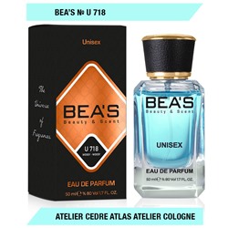 Beas U718 Atelier Cologne Cedre Atlas edp 50 ml, Парфюм унисекс Beas U718 создан по мотивам аромата Atelier Cologne Cedre Atlas