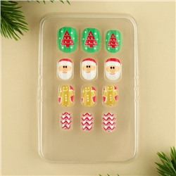 Детские накладные ногти на новый год «Сказка», 12 шт