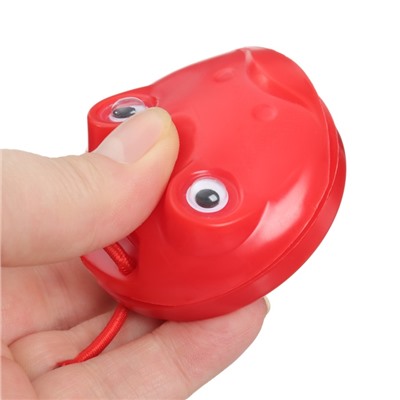 Погремушка Крошка Я «Лягушата», кастаньеты и перкуссионный маракас, 3 шт., красный