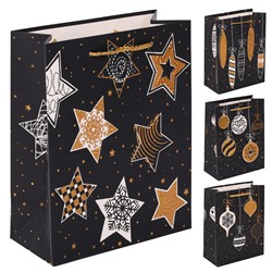 Пакет подарочный НГ 18*23*9 Новогодний 210г/м2 ассорти 4 вида КОКОС 231832/12/Китай