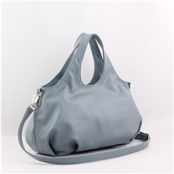Сумка 507 гладкий серо-голубой НОВИНКА