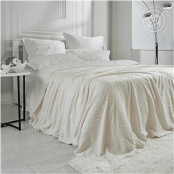 Плед флисовый Узор сливки Арт Дизайн