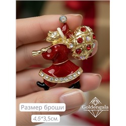 Брошь новогодняя "дед мороз" БР4 модель БРО/21