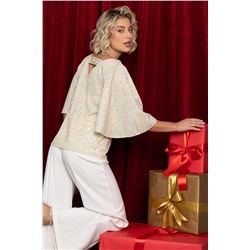 Блуза праздничная Ты ослепляешь! (золото) Б14700-7М