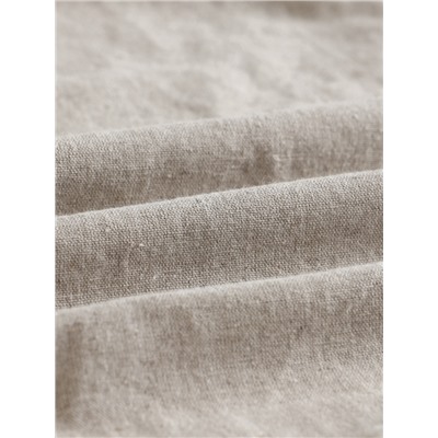 Простыня на резинке SL Home Linen collection 140*200+30 см , цв.серый, лён30%/хлопок70%