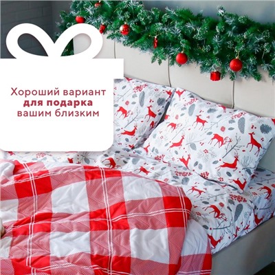 Постельное бельё LoveLife евро «Лапландия», 200х217см, 225х240см, 50х70см-2шт, 100%хлопок, сатин