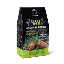 Чайный напиток "Травяной чай с кедровой шишкой", 80 г