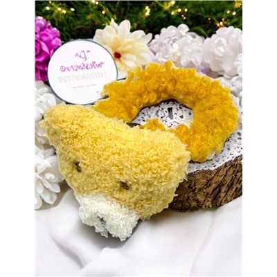 Резинка для волос меховая "Медвежонок" РД7 5 шт