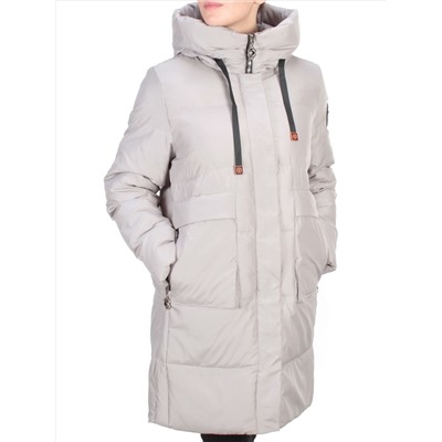 8966 LIGHT GRAY  Пальто зимнее женское CLOUD LAG CAT (200 гр. холлофайбер)