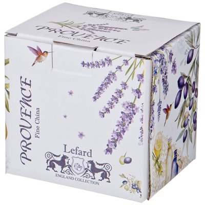 ЧАЙНИК СТЕКЛЯННЫЙ С СИТОМ LEFARD "ПРОВАНС ЛАВАНДА" 400 МЛ (КОР=36ШТ.)