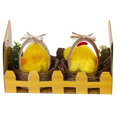 GAEM Набор из 2-х изделий декоративных "Гнездо пасхальное" (5,5*5), L11 W6 H6 см