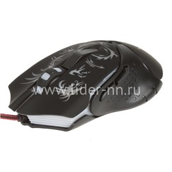 Мышь проводная NAKATOMI игровая Gaming MOG-25U 6 кнопок (черная)