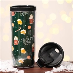 9719643 Термостакан новогодний пластиковый «Время чудес» (350 мл)