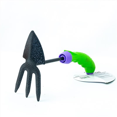 Мотыжка комбинир, профиль "лепесток" и 3-зубая, защ. покр, обрез. эргономичная рукоятка Palisad