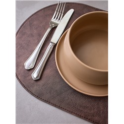 Салфетка сервировочная Pool, 30х45 см, коричневая/золотистый металлик