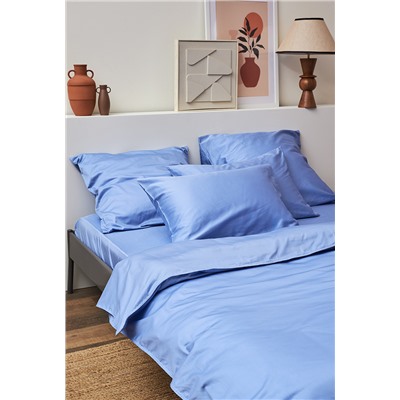 Набор наволочек из премиального сатина сиреневого цвета из коллекции Essential, 50х70 см