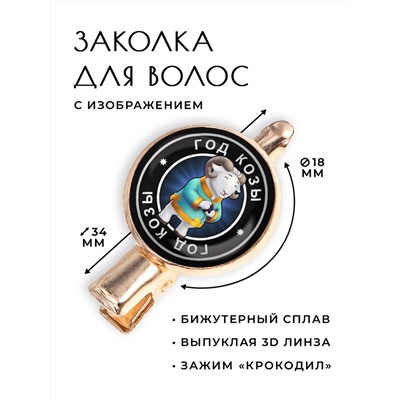 HZF-0106 Заколка Восточный гороскоп - год Козы